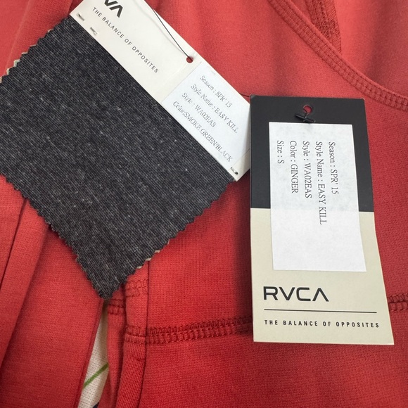 RVCA Women’s  Bold Burnt Orange Long Sleeve Mini Dress - Picture 4 of 5